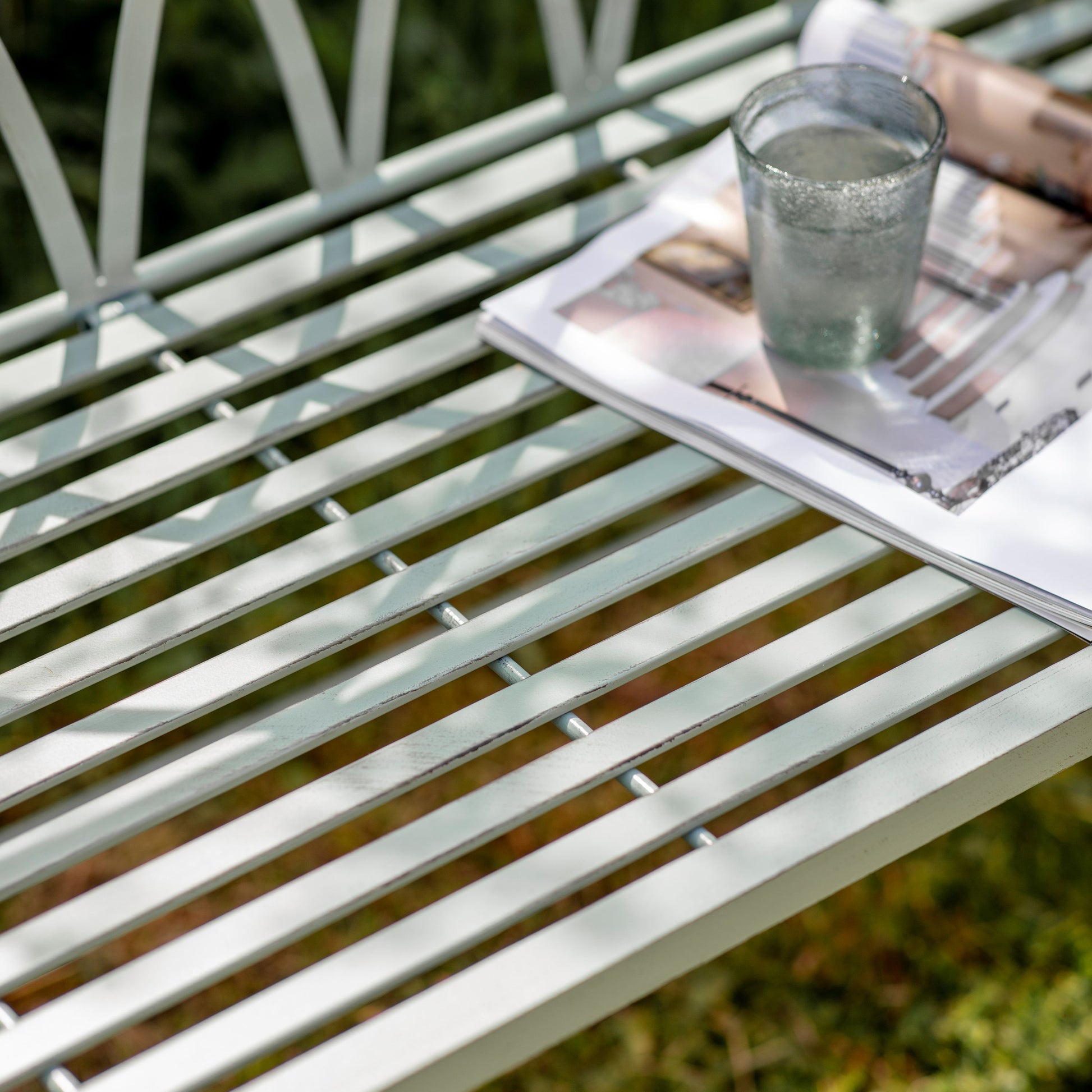Lustleigh Sage Green Garden Bench