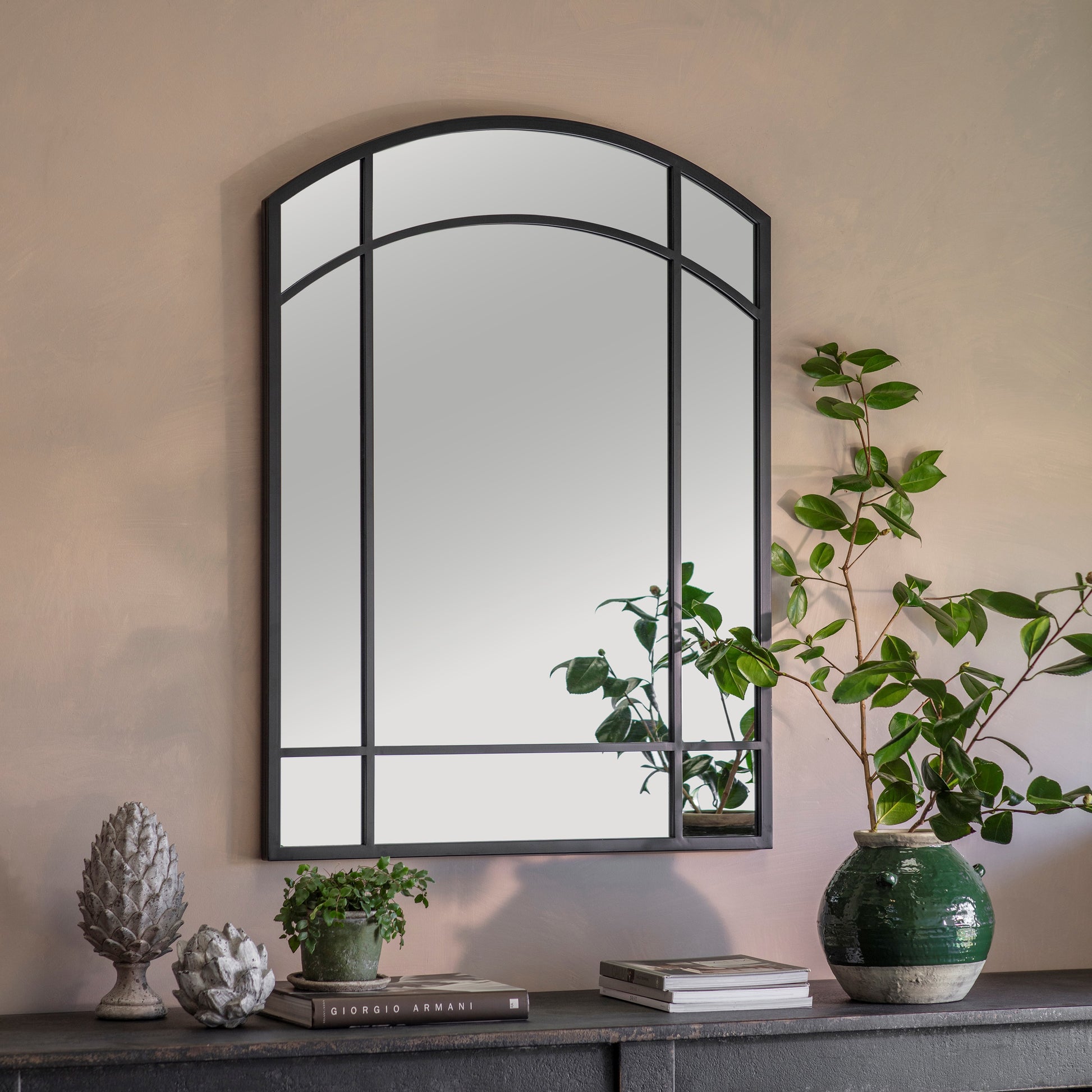 Budworth Indoor/Outdoor Arched Mirror