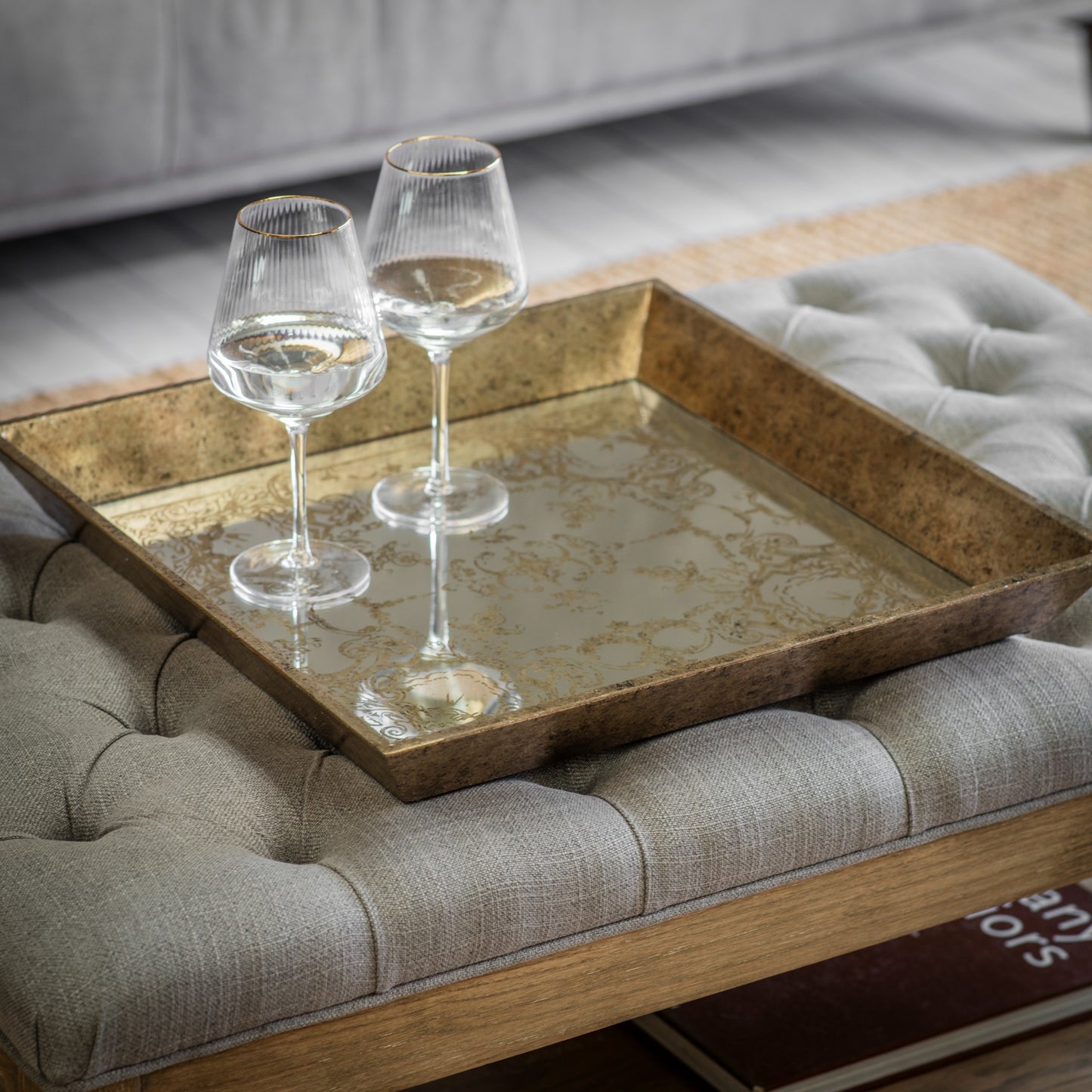 Waltham Tray with Decorative Pattern