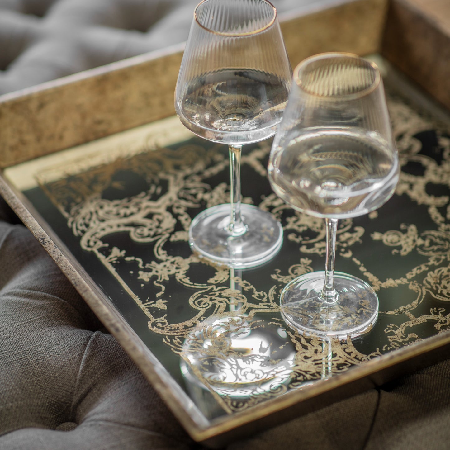 Waltham Tray with Decorative Pattern