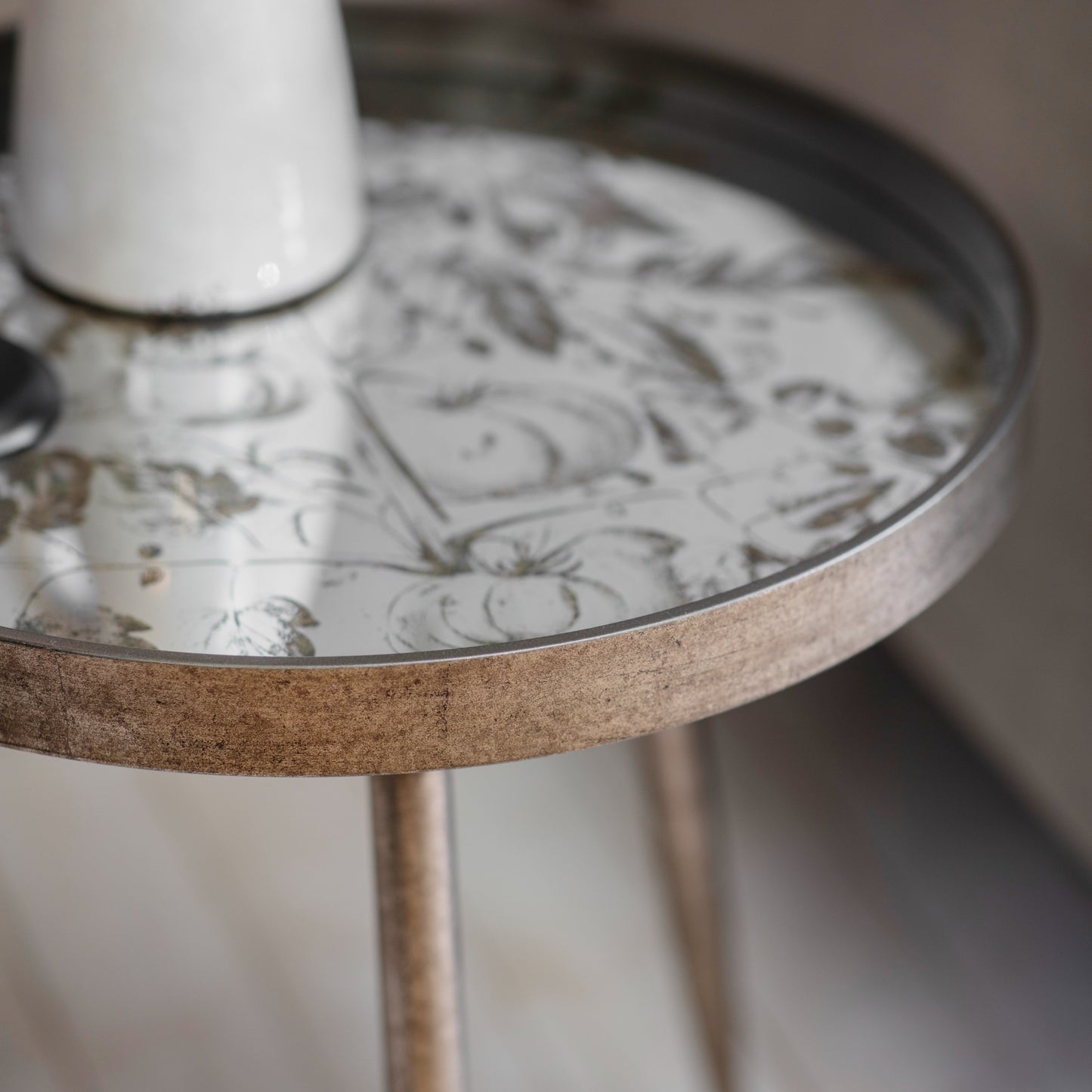 Waltham Mirrored Tomato Tray Table