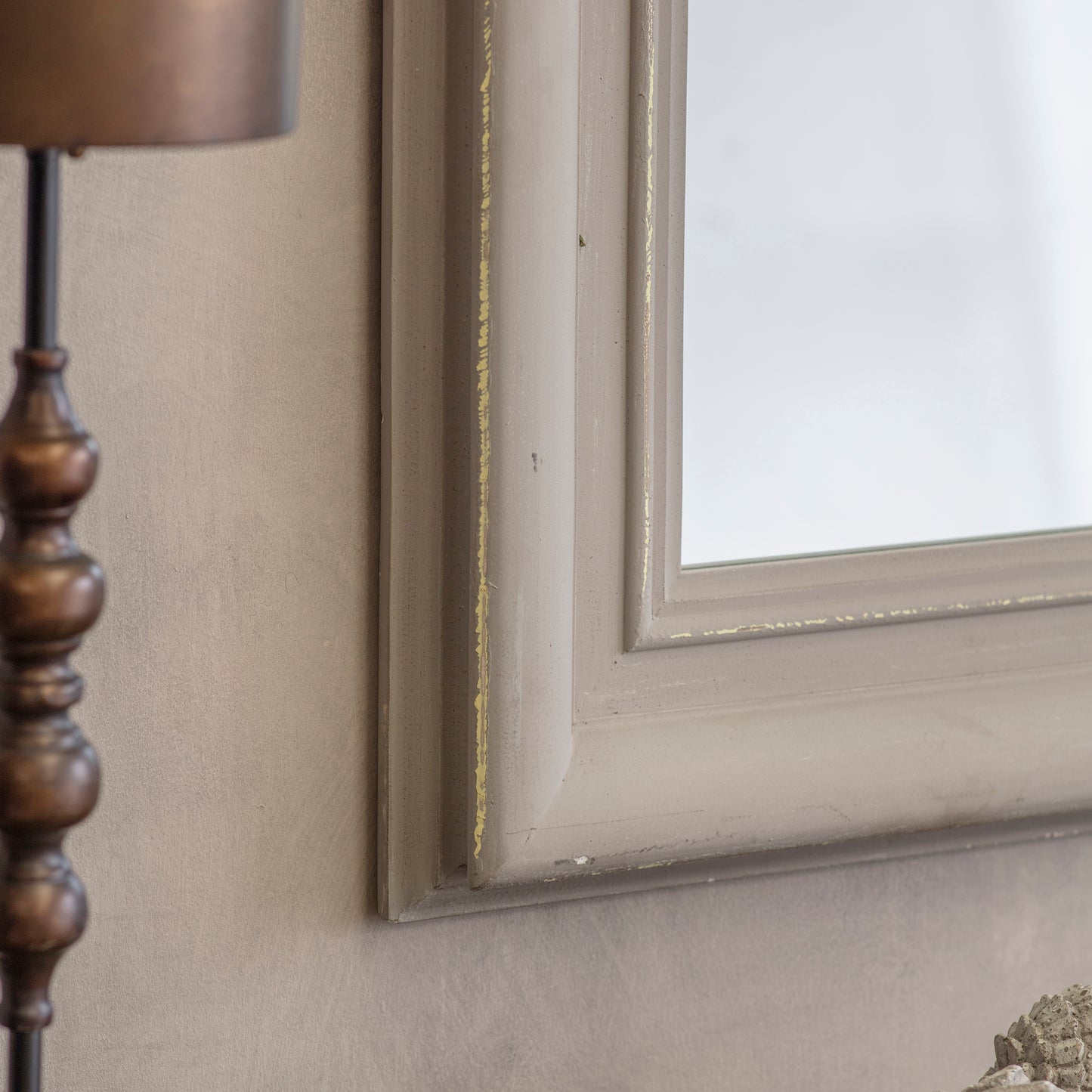 Wilton Grey Arched Window Mirror