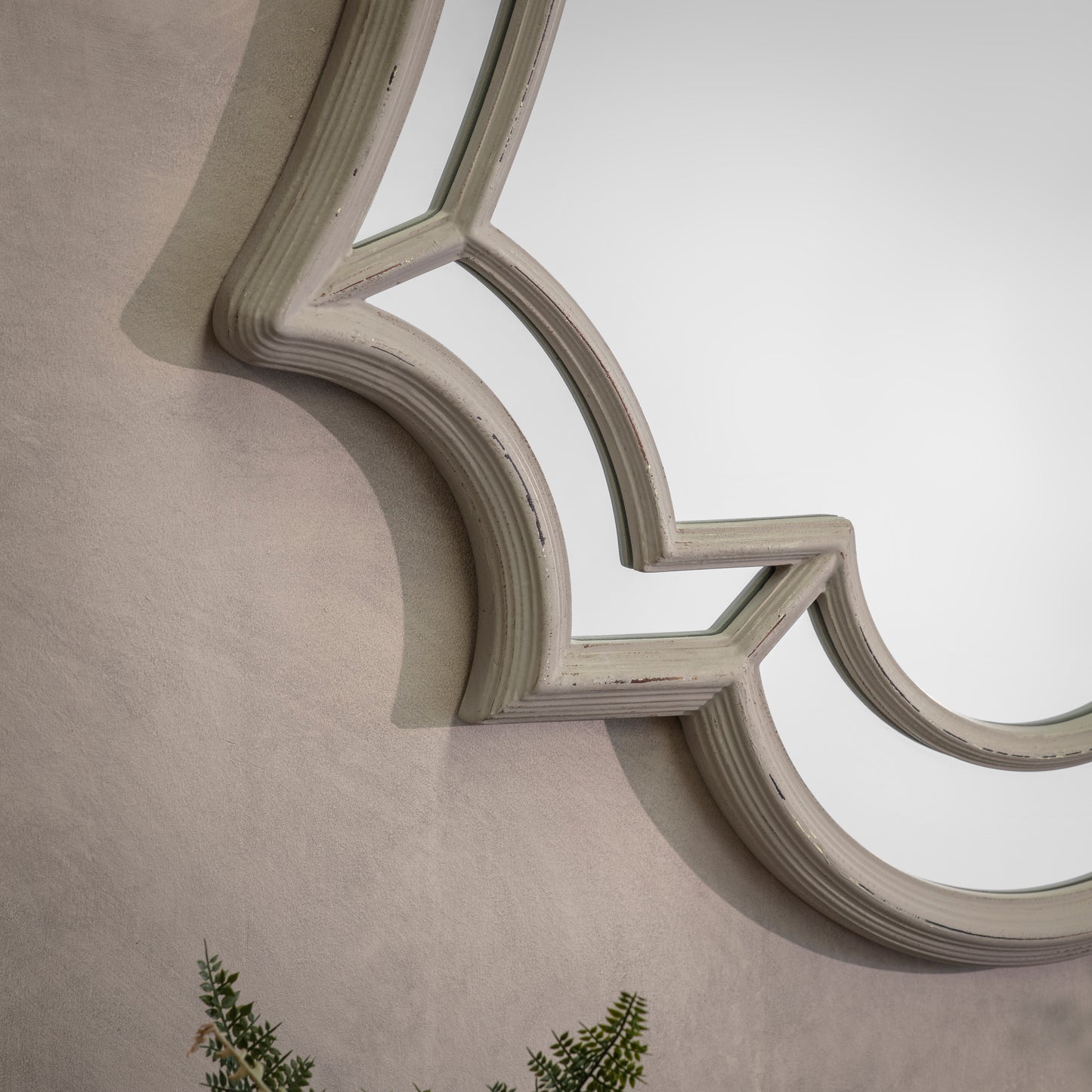 Wilton Grey Ornate Mirror