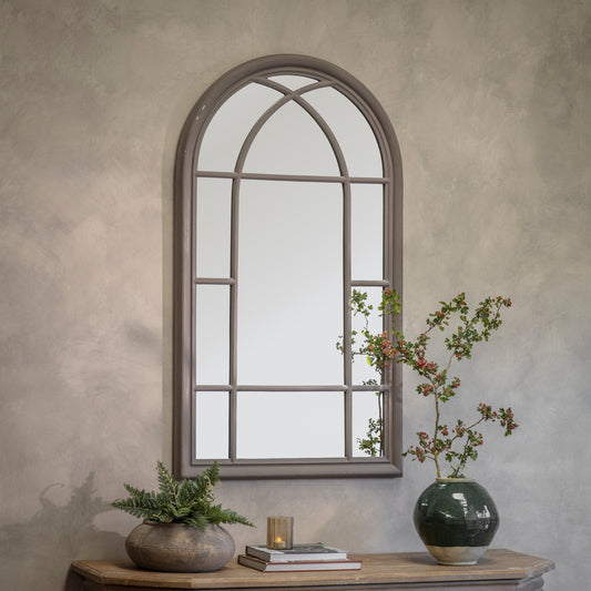 Wilton Charcoal Curved Window Mirror