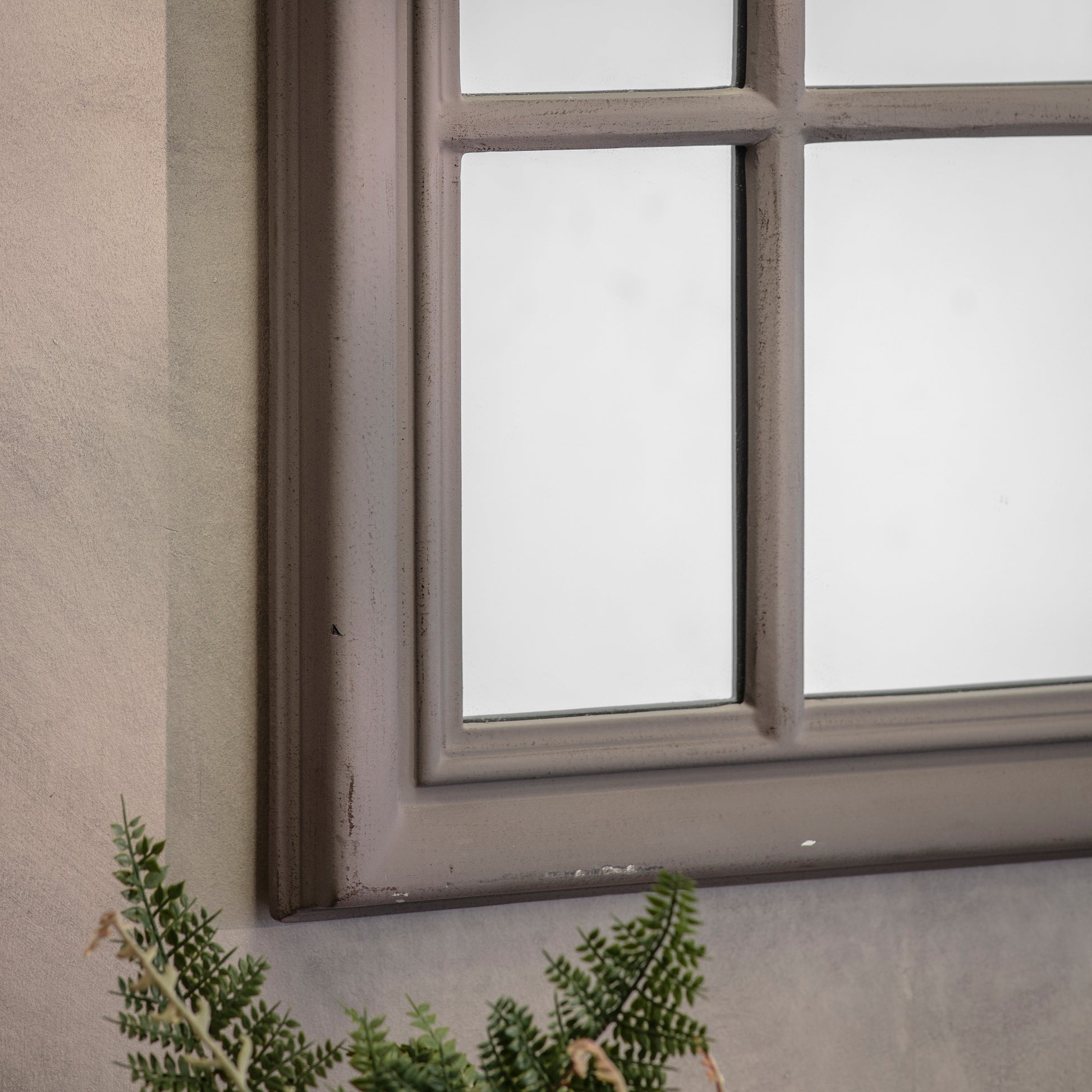Wilton Charcoal Curved Window Mirror