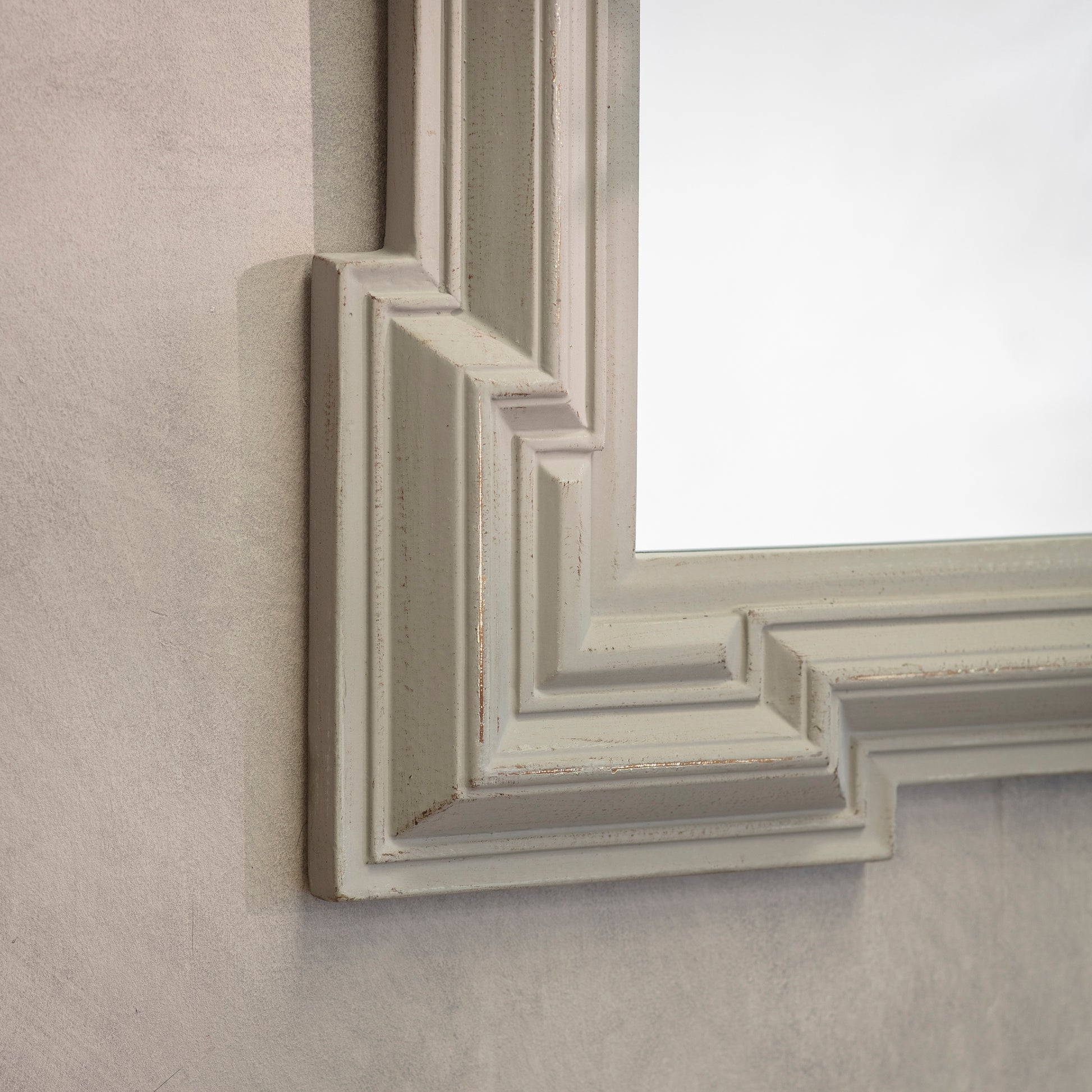 Wilton Layered Square Grey Mirror