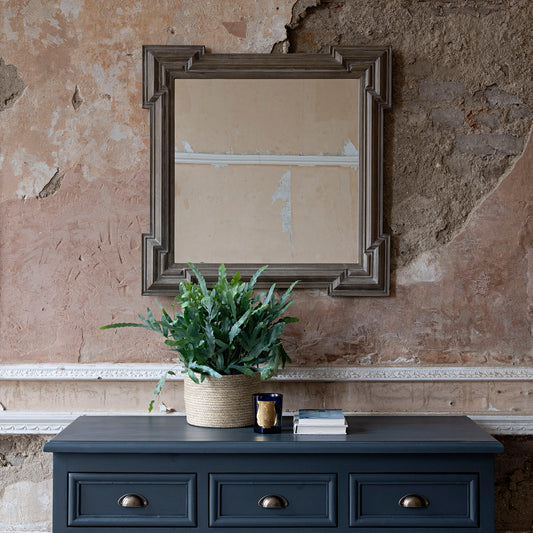 Wilton Layered Square Natural Mirror