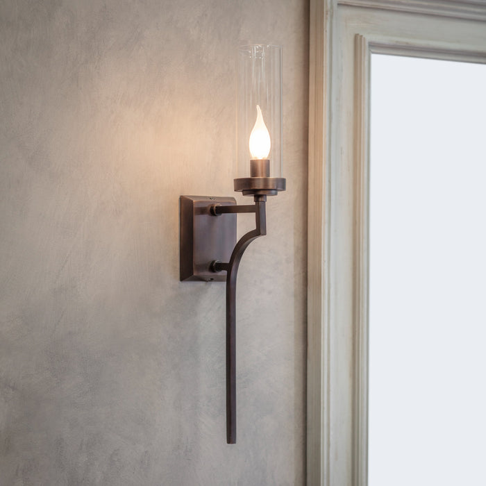Gregory Architectural Brass Wall Light