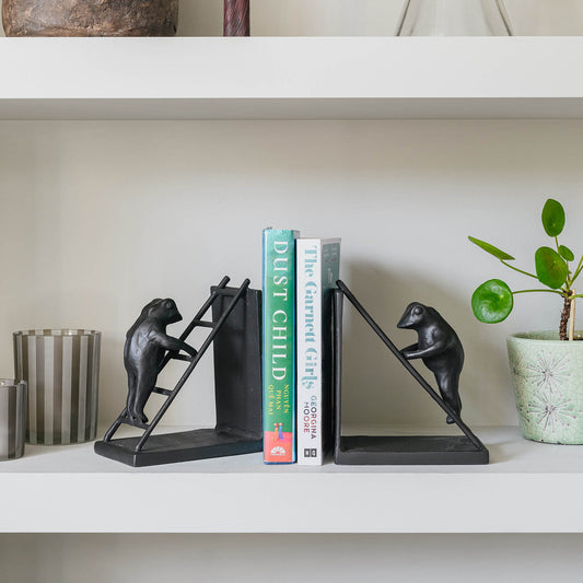 Aluminium Toad Bookends