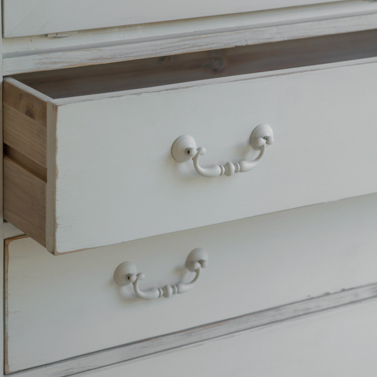 Loumarin White Secretary Desk