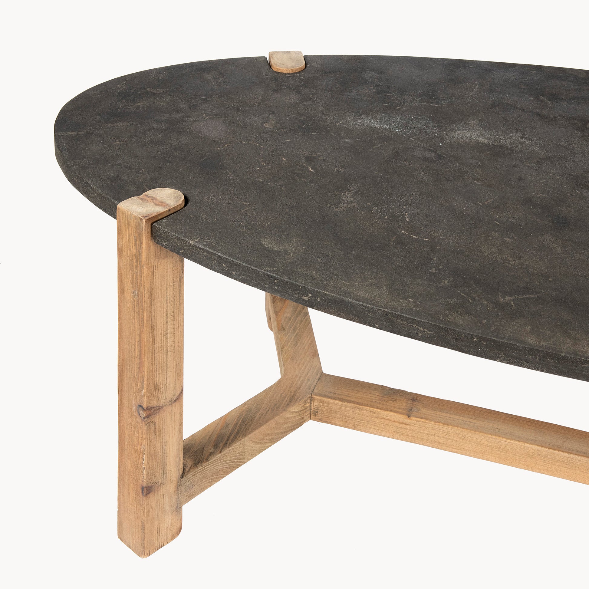 San Clemente Stone Top Coffee Table
