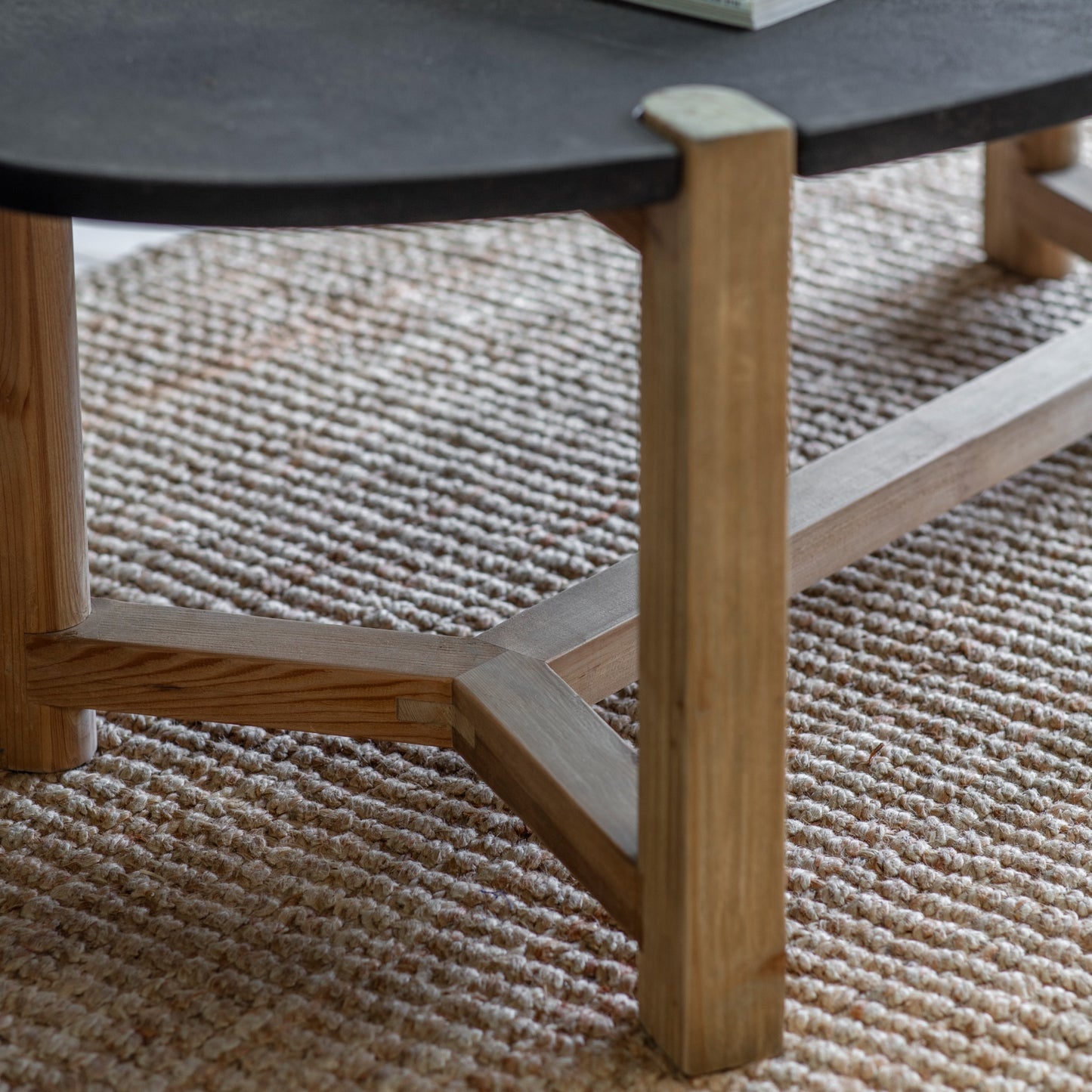 San Clemente Stone Top Coffee Table