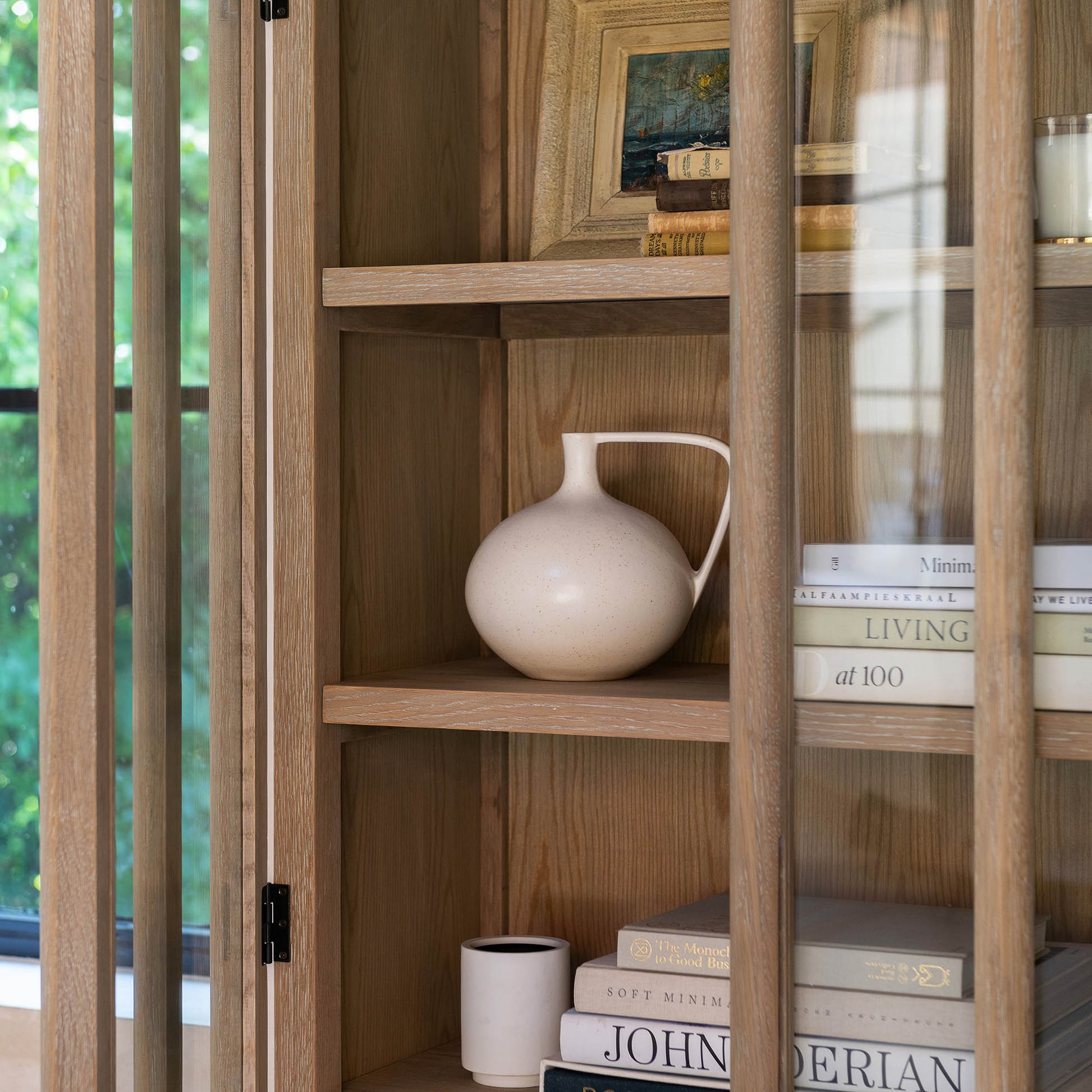 San Clemente Glass Door Cabinet