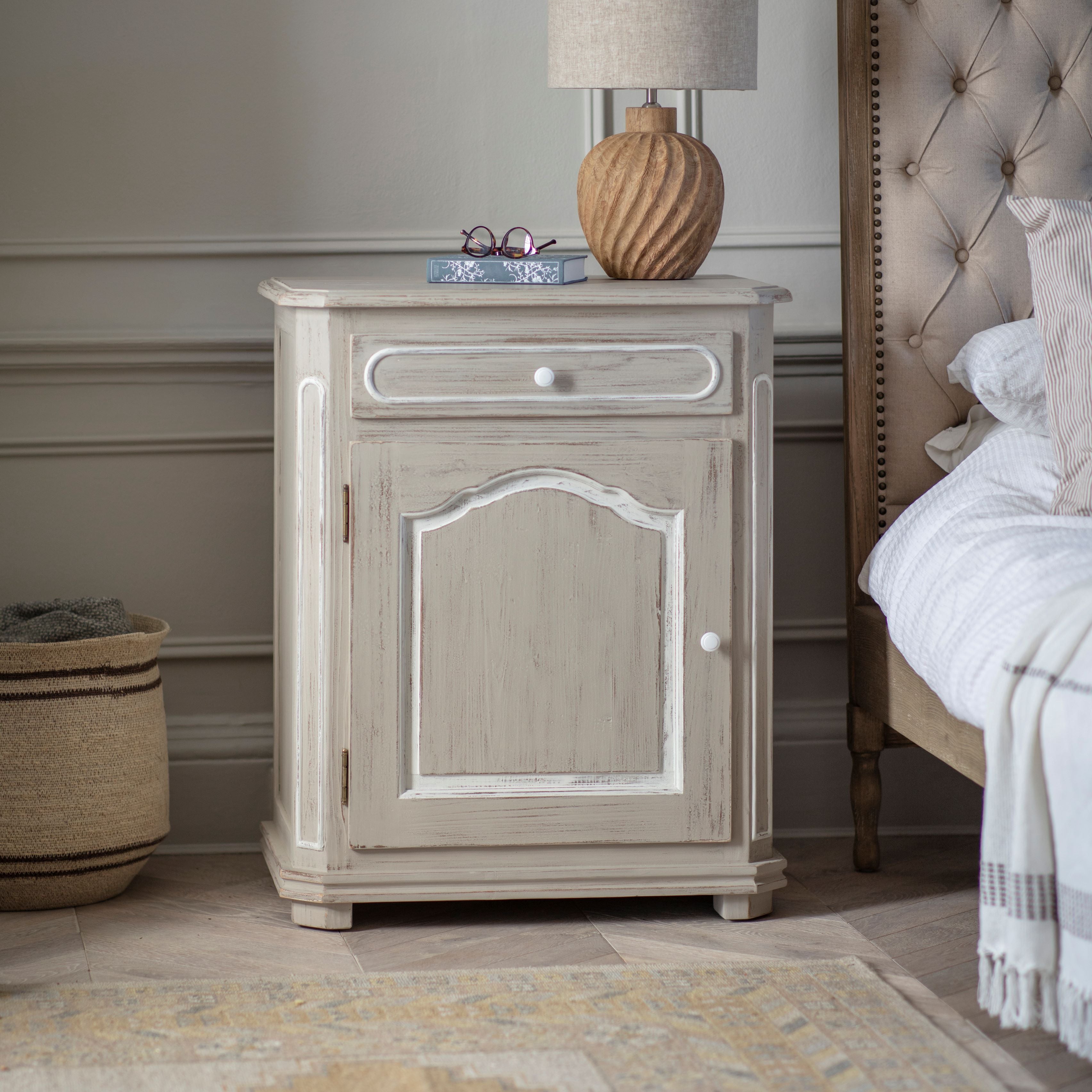 Loumarin Side Table (Right Open)