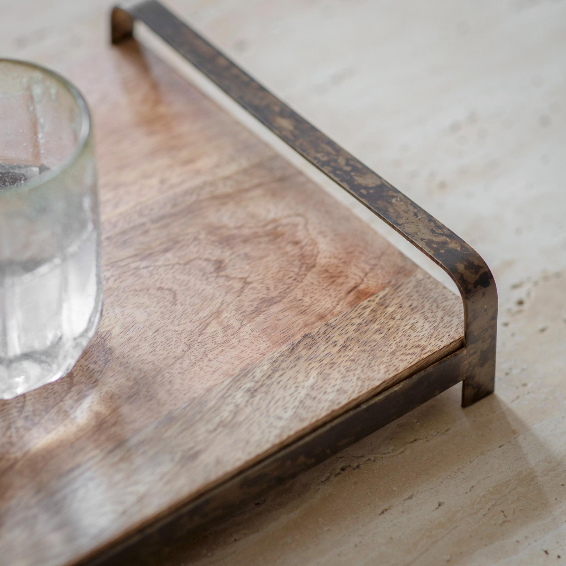 Abbott Wooden Tray with Handles