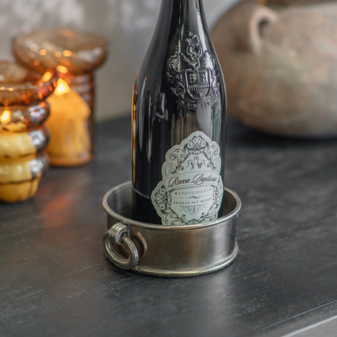 Smithfield Brass Bottle Coaster