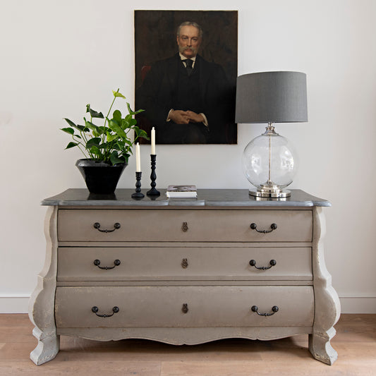 Collinson 3 Drawer Stone Top Commode