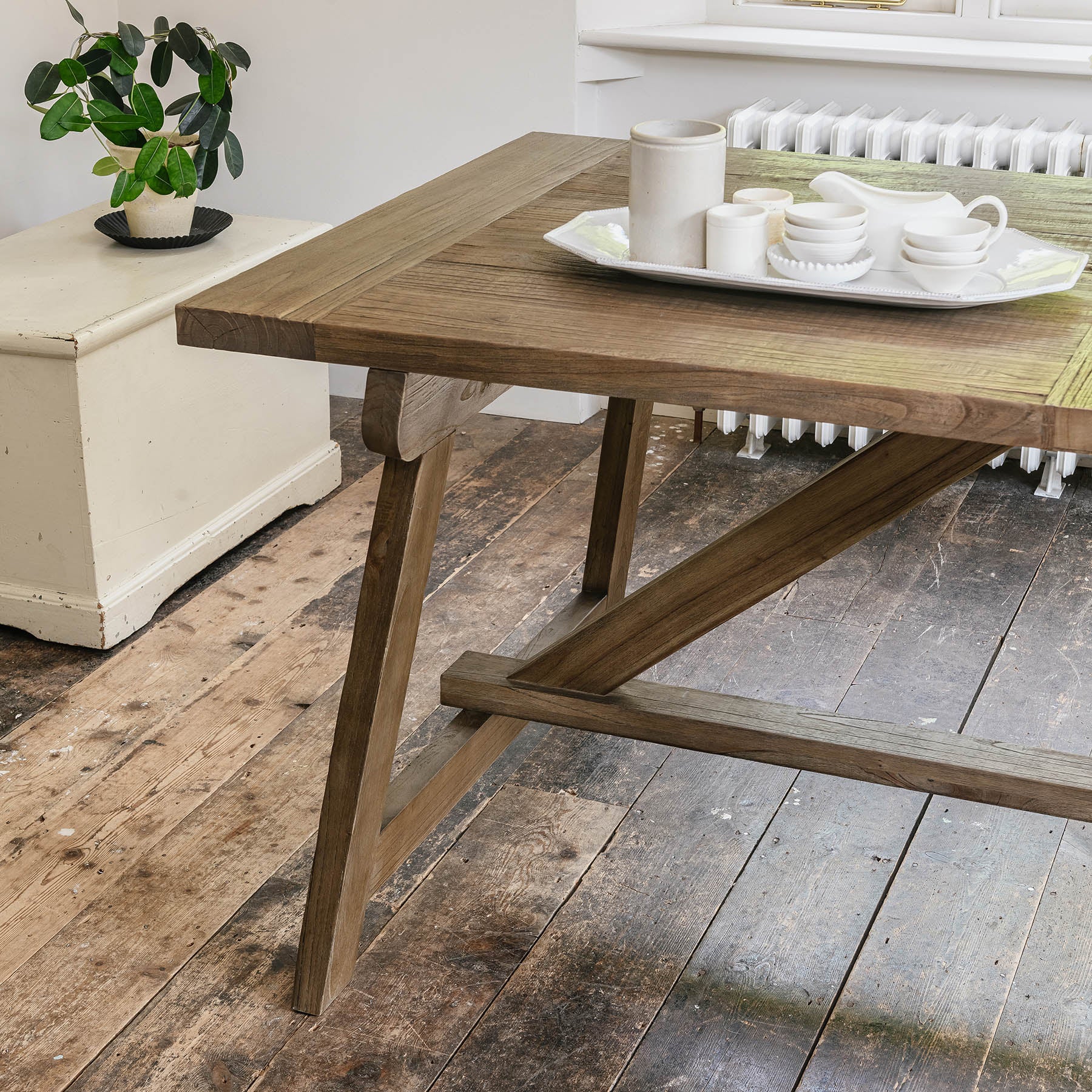 Woodcroft Reclaimed Elm Dining Table