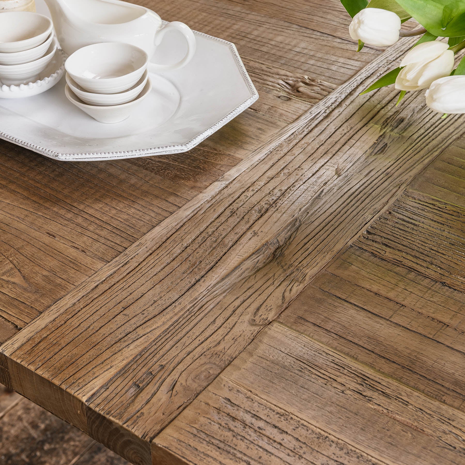 Woodcroft Reclaimed Elm Dining Table