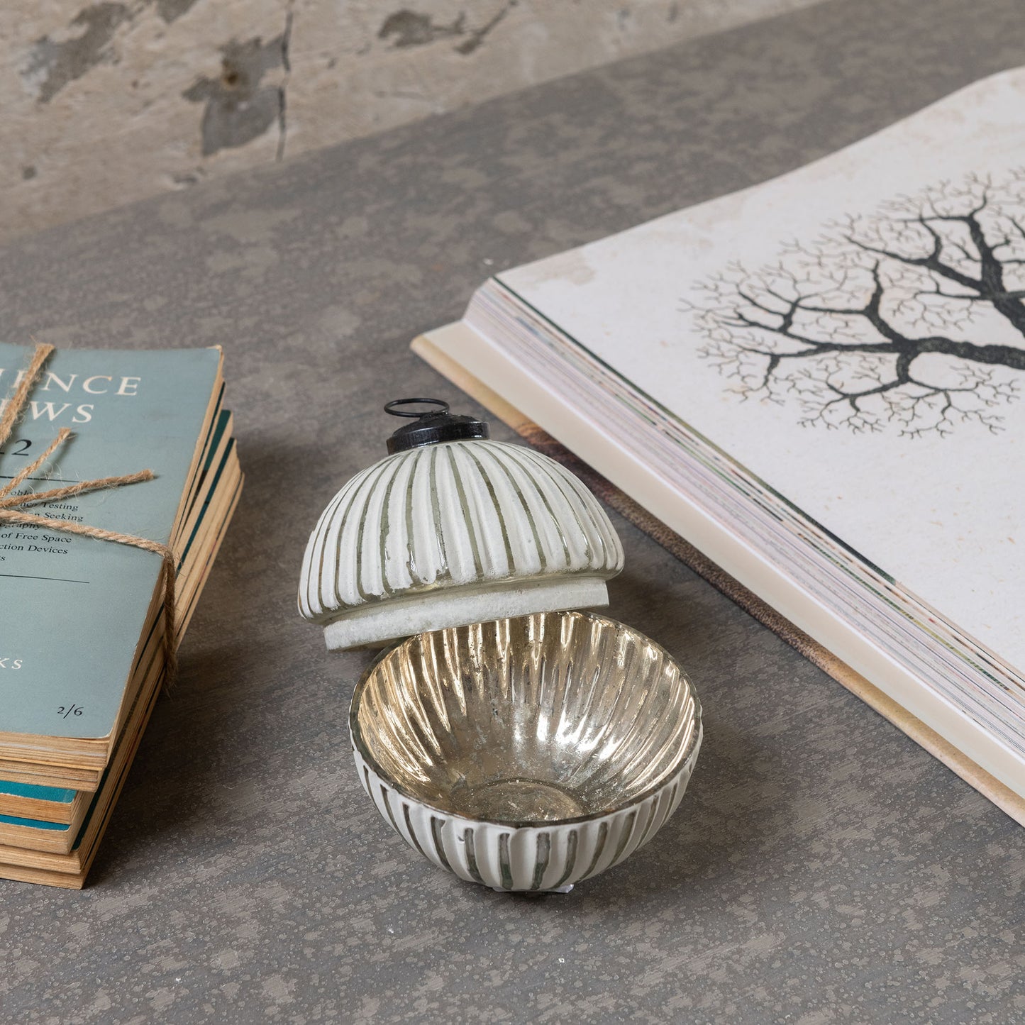 Claymore Frosted Glass Votive Holder with Lid