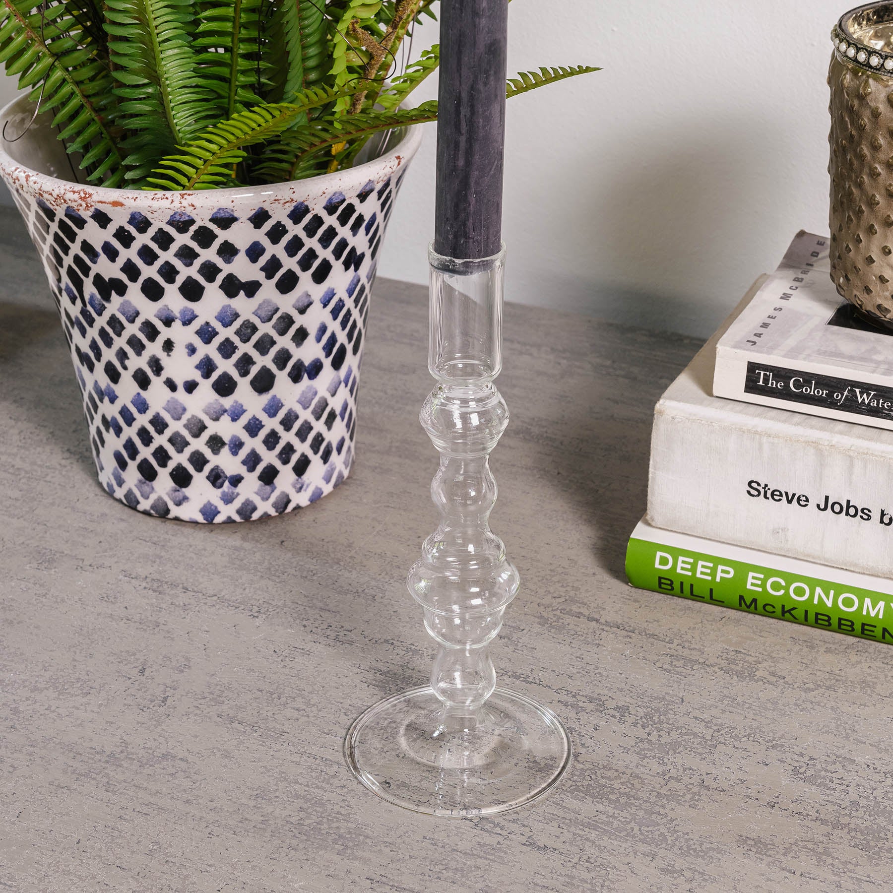 Claymore Glass Candle Stick