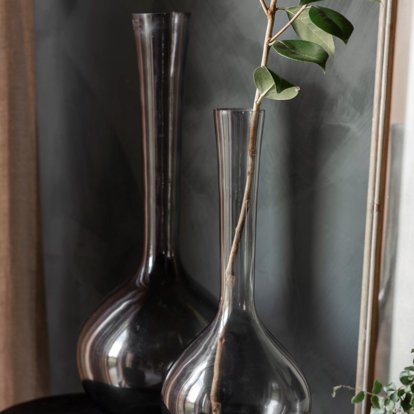 Claymore Smokey Glass Vase