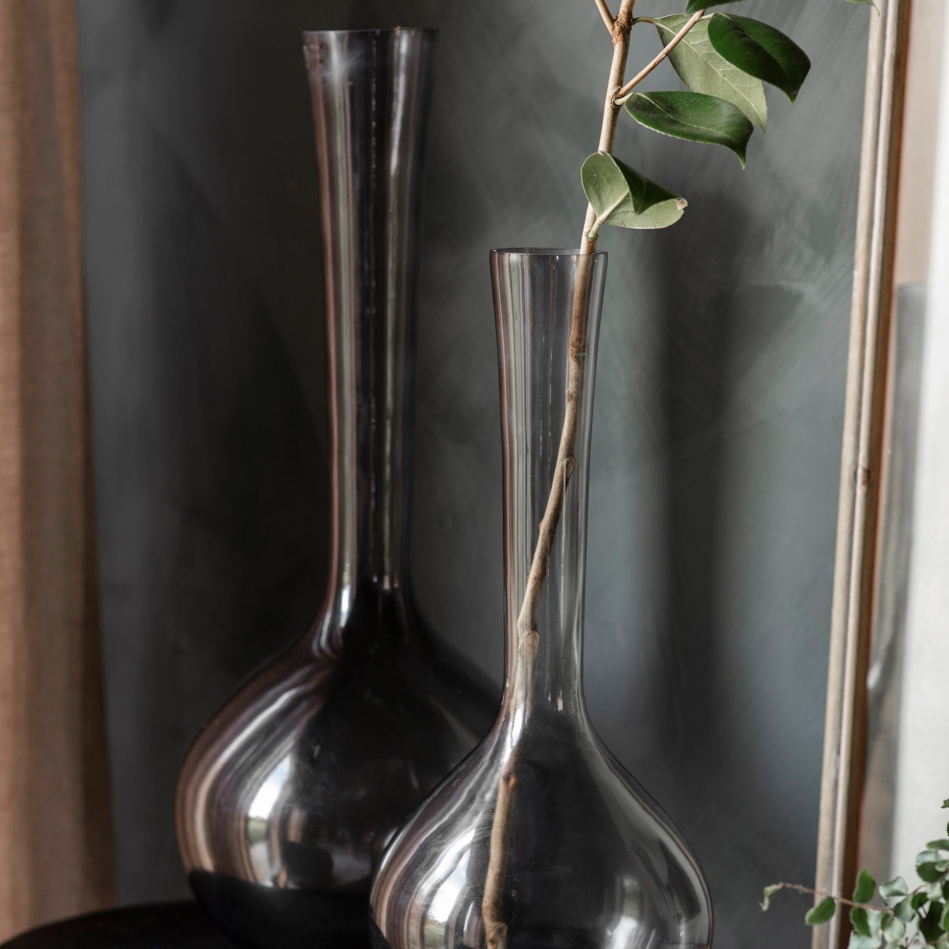 Claymore Smokey Glass Vase