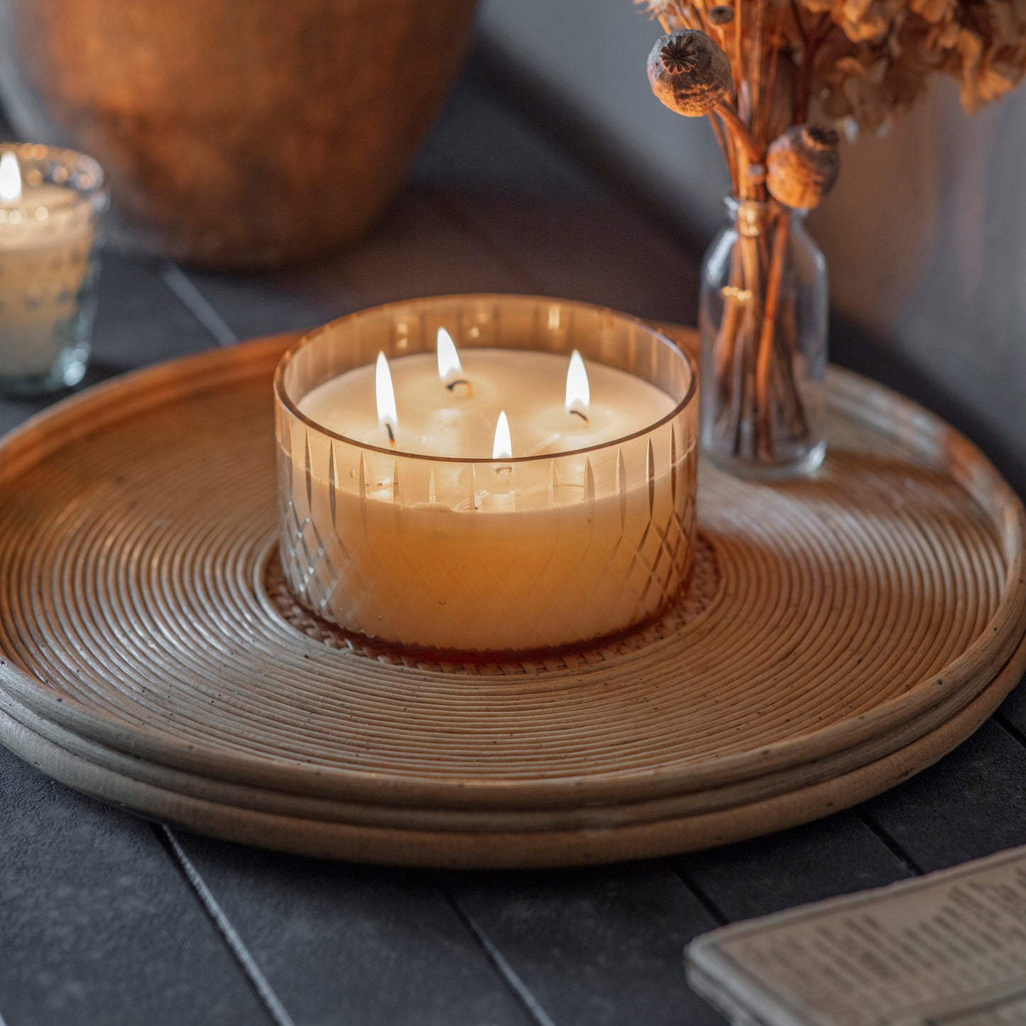 Claymore 4 Wick Oud Scented Candle