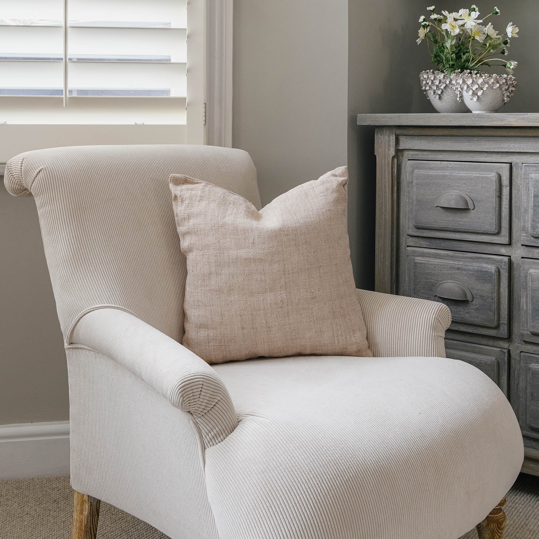 Walden 40cm Natural Linen Cushion
