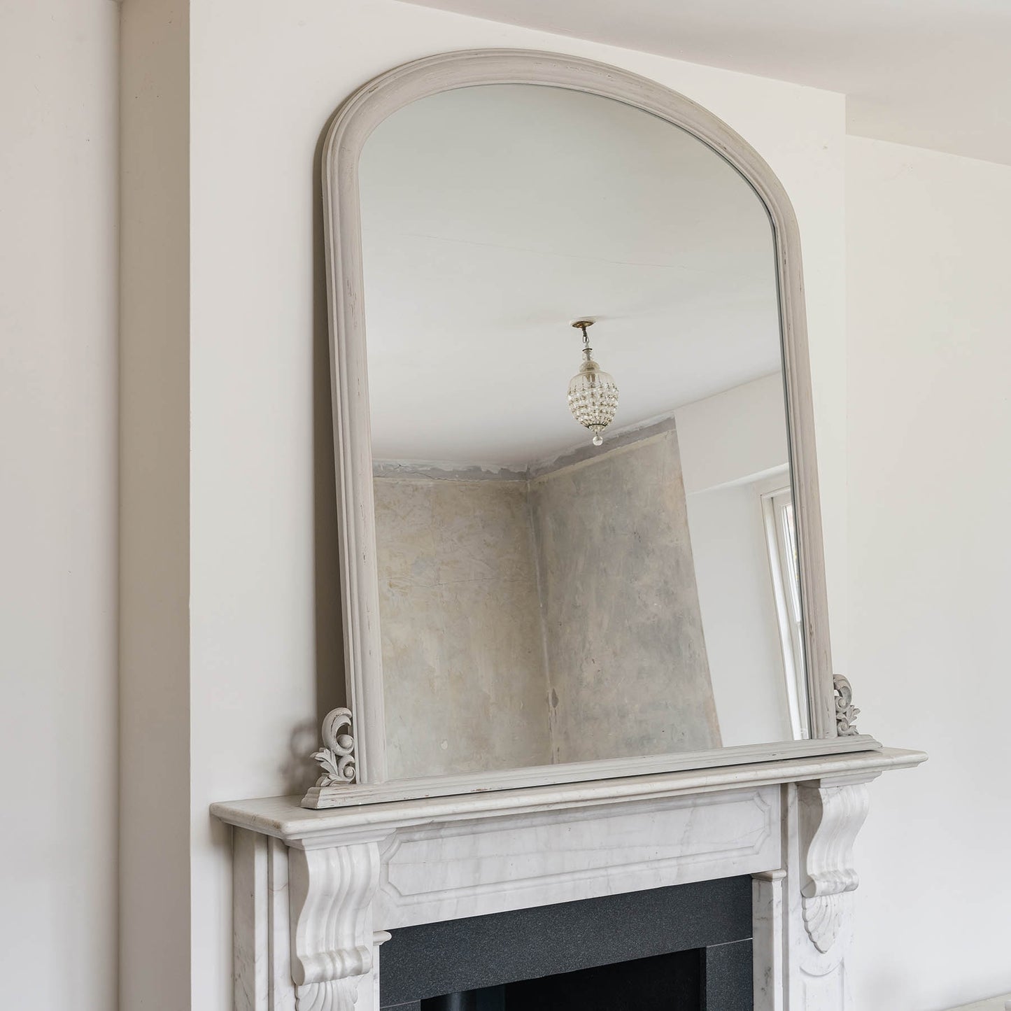 Wilton Ash Overmantle Mirror