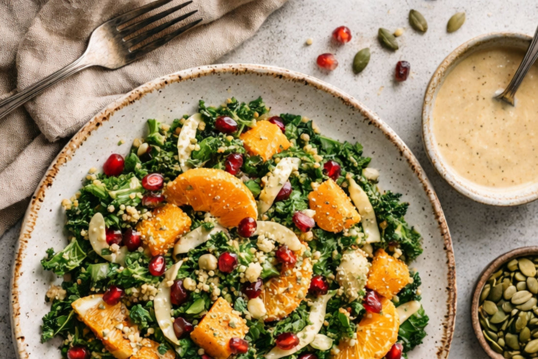 Winter Citrus, Kale & Squash Salad Recipe