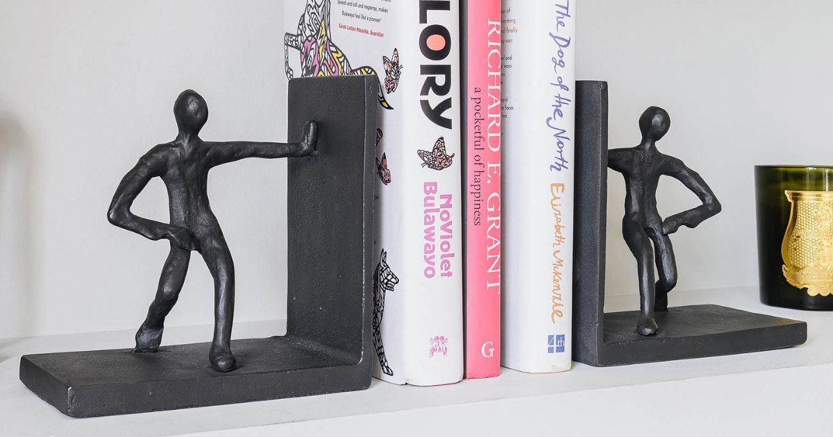 Decorative bookends to organise your shelves in style – perfect for adding character and keeping your favourite reads in place.