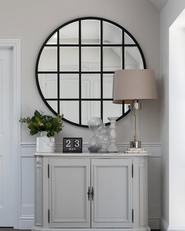 Evershot Round Window Mirror