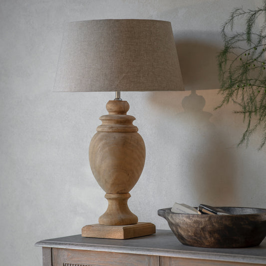 Dalhouise Wooden Urn Table Lamp