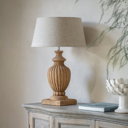 Dalhouise Wooden Finial Table Lamp