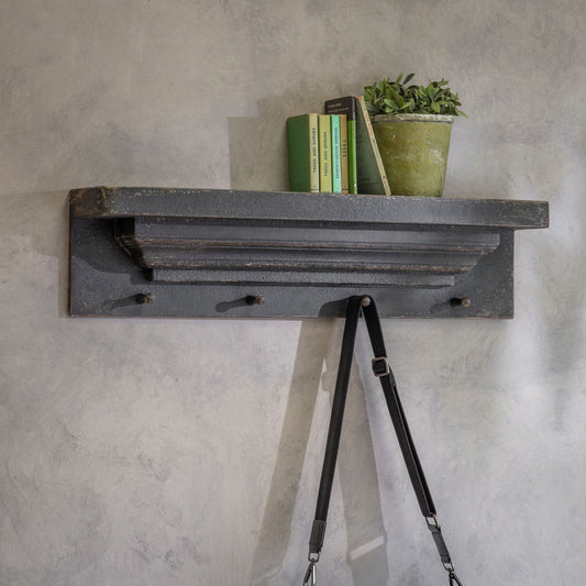 Clovelly Wall Hooks with Shelf