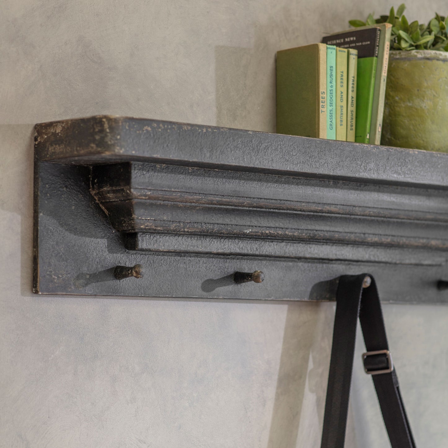 Clovelly Wall Hooks with Shelf