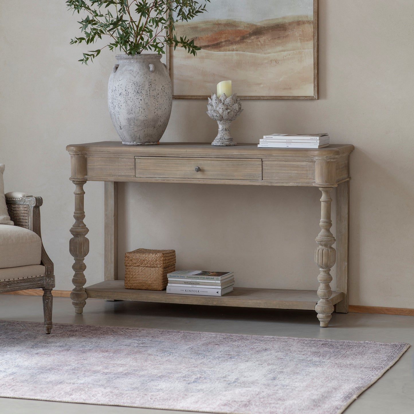 Clovelly Washed Medium Console Table