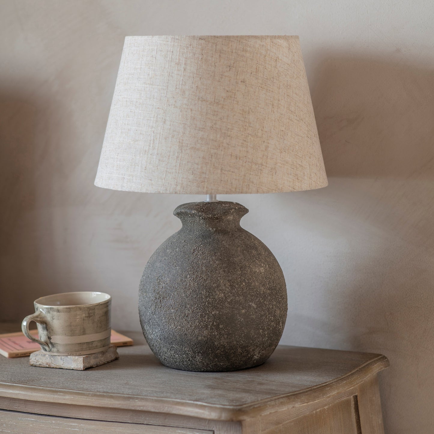 Langton Textured Spherical Table Lamp