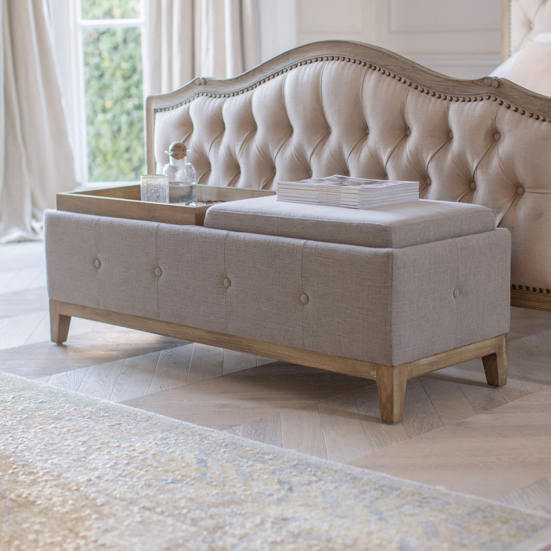 Colleville Storage Ottoman Tray