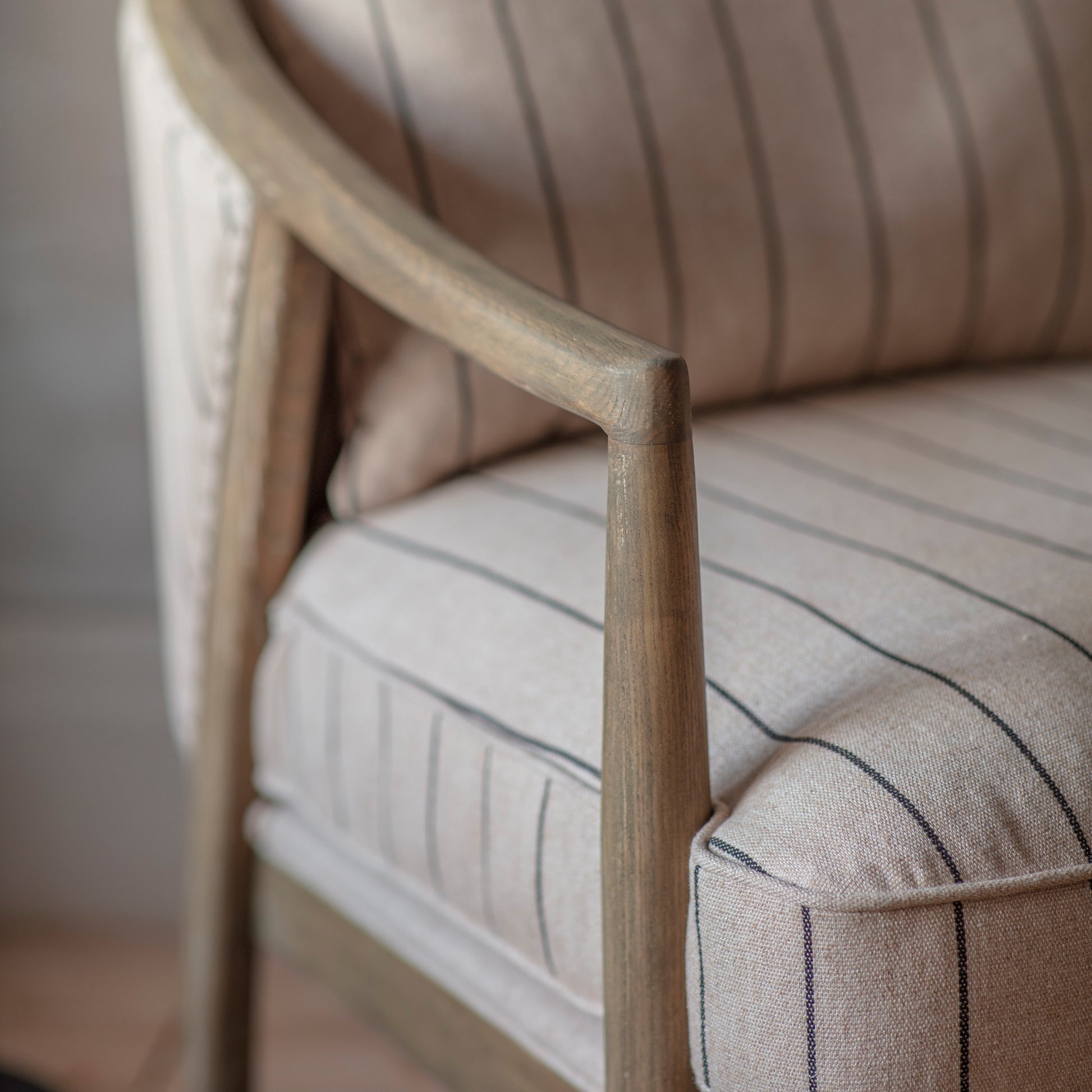 St Francis Striped Armchair