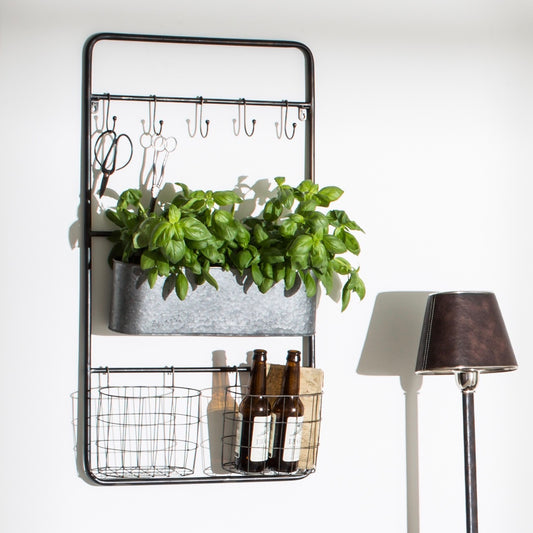 Granville Wall Hanging Iron Storage Unit