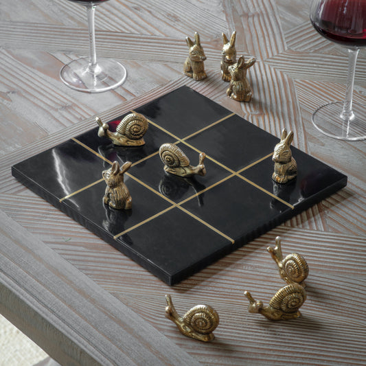 Langford Hare & Snail Noughts & Crosses – Black