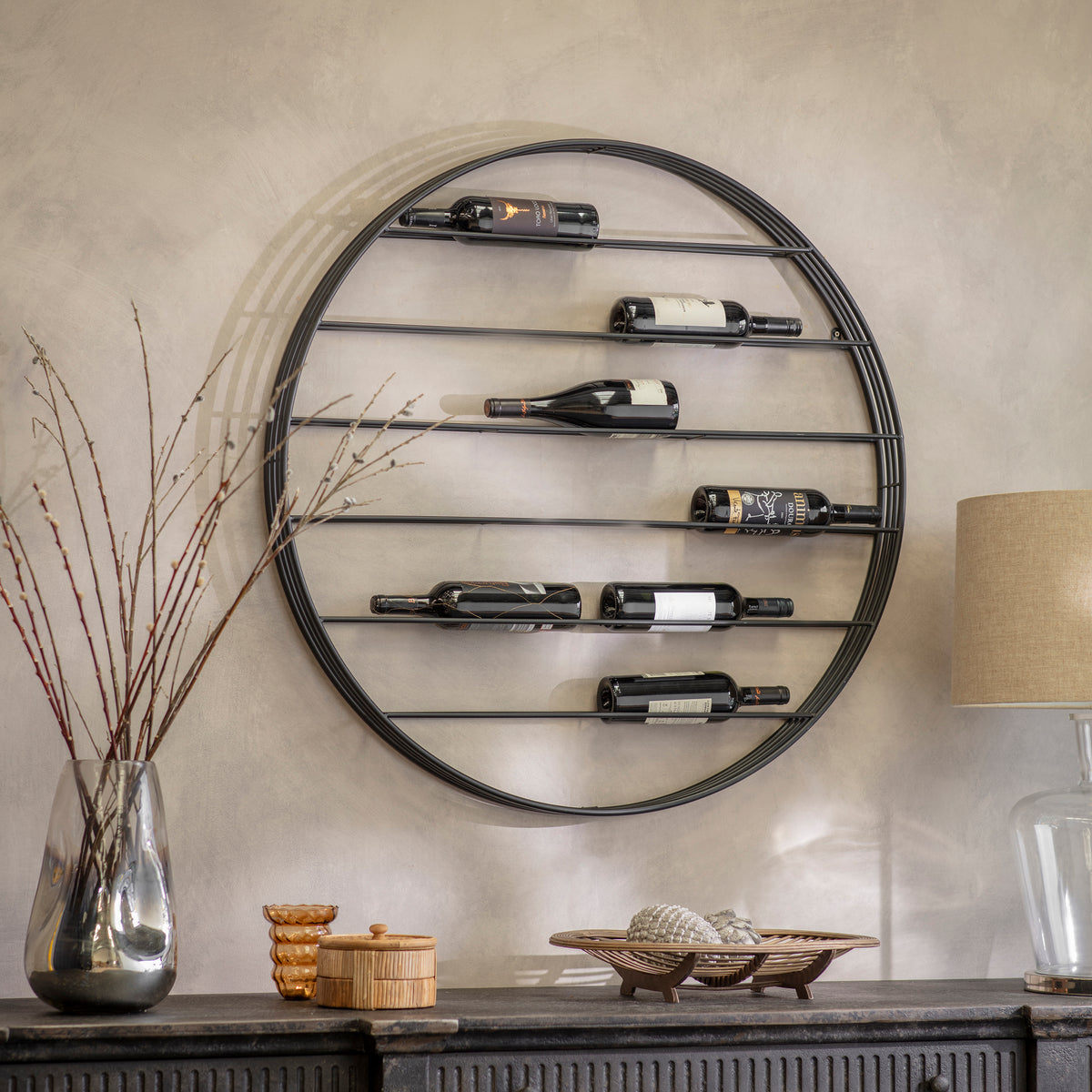 Portland 12 Bottle Wall Rack