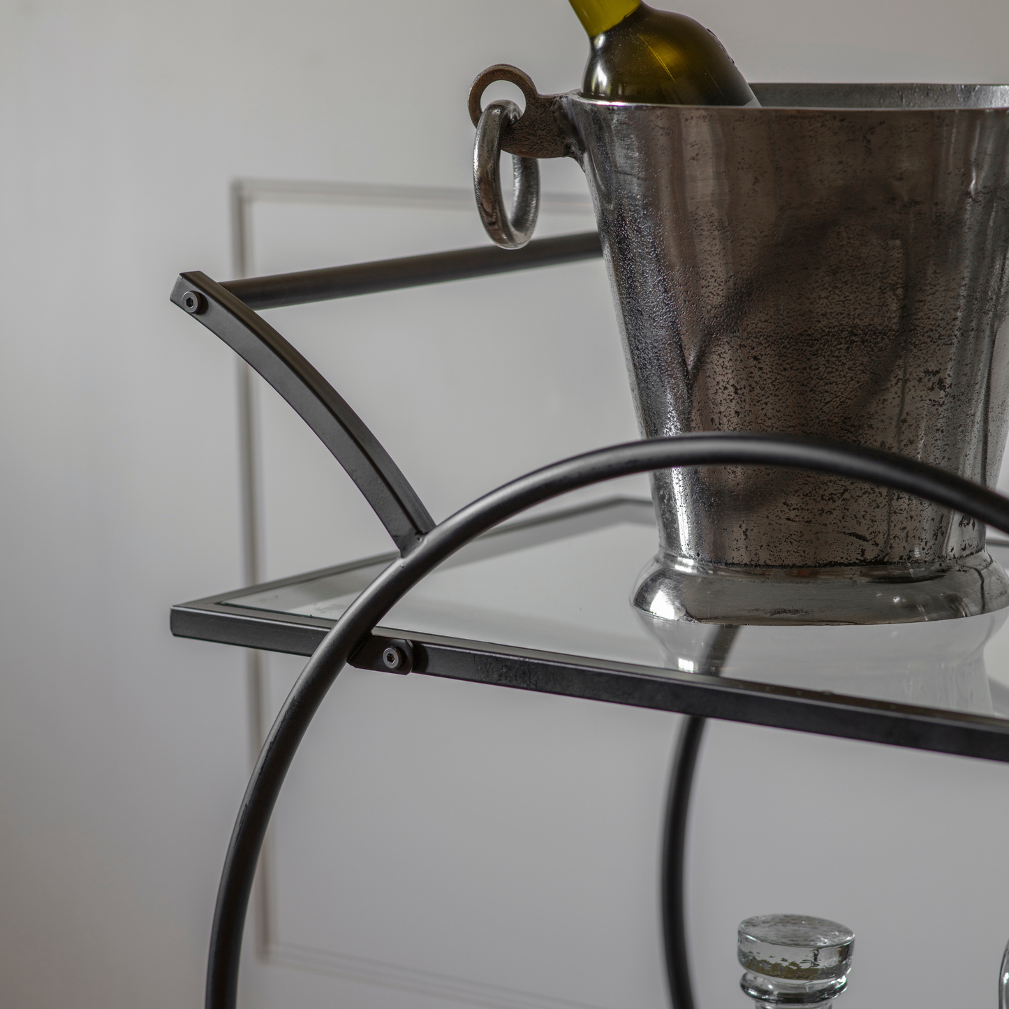 Portland Iron and Glass Drinks Trolley