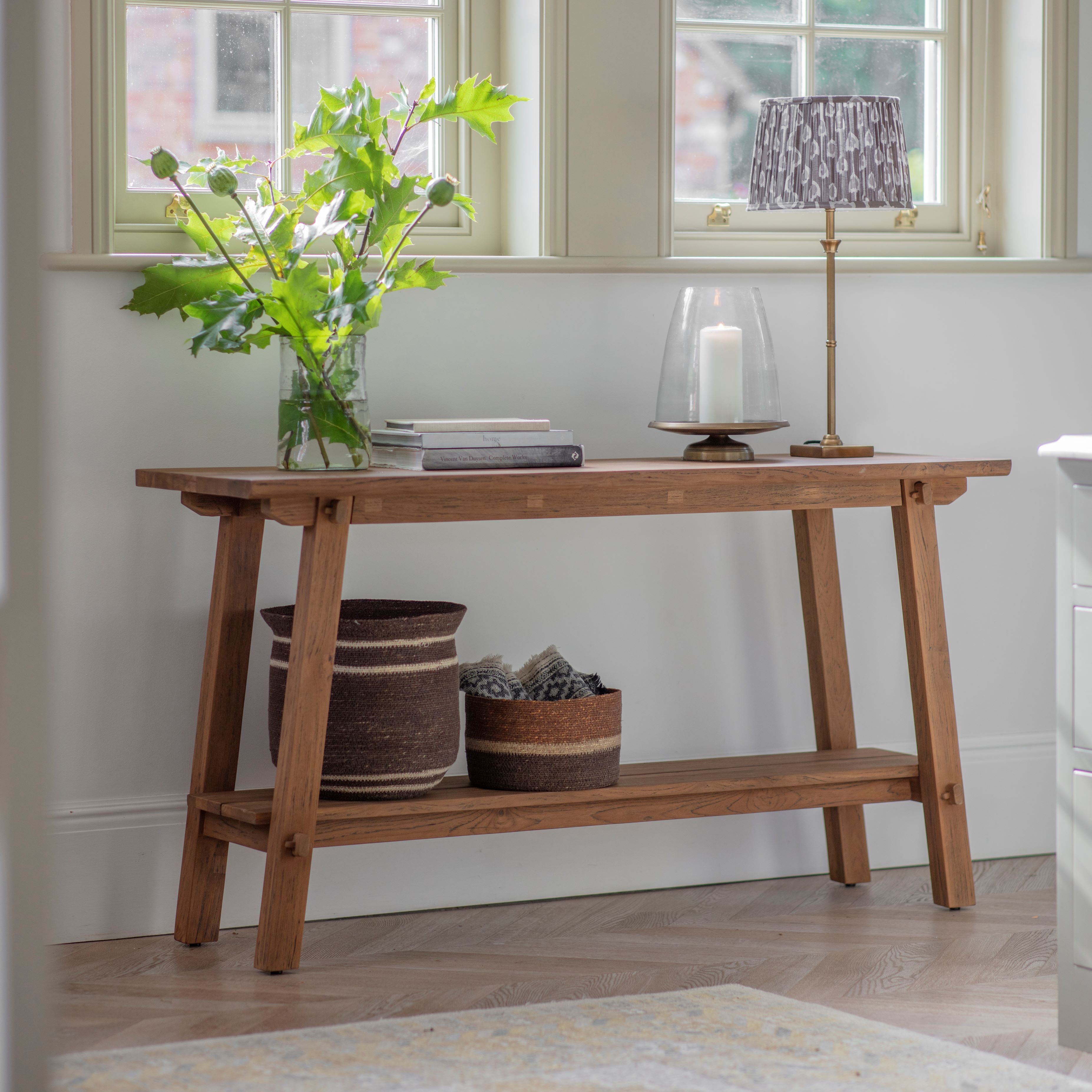 Whitfield Large Recycled Teak Console Table