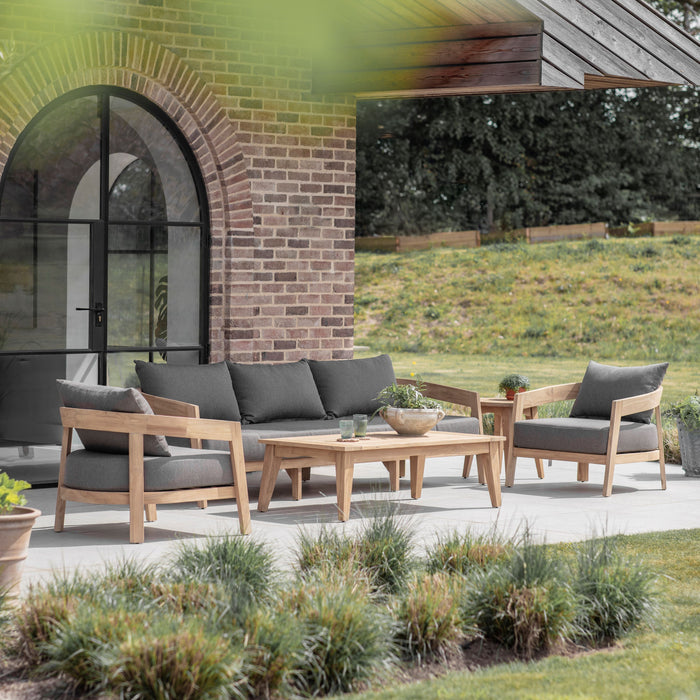 Lindley Outdoor Teak Sofa Set