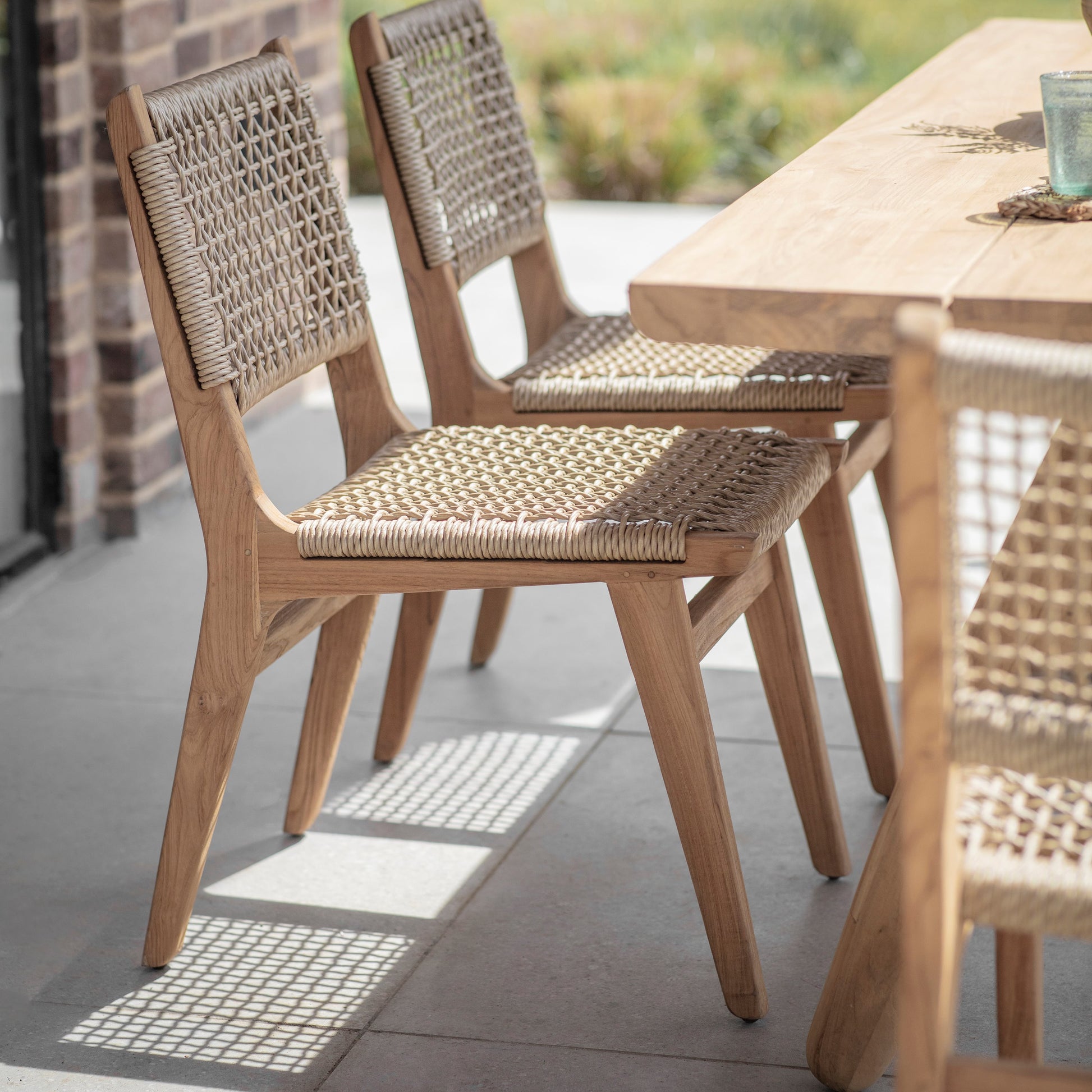 Lindley Outdoor Teak Dining Set