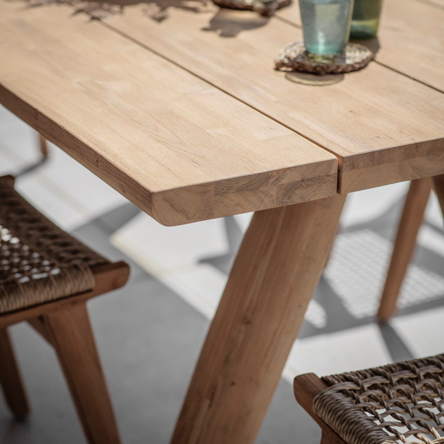 Lindley Outdoor Teak Dining Set