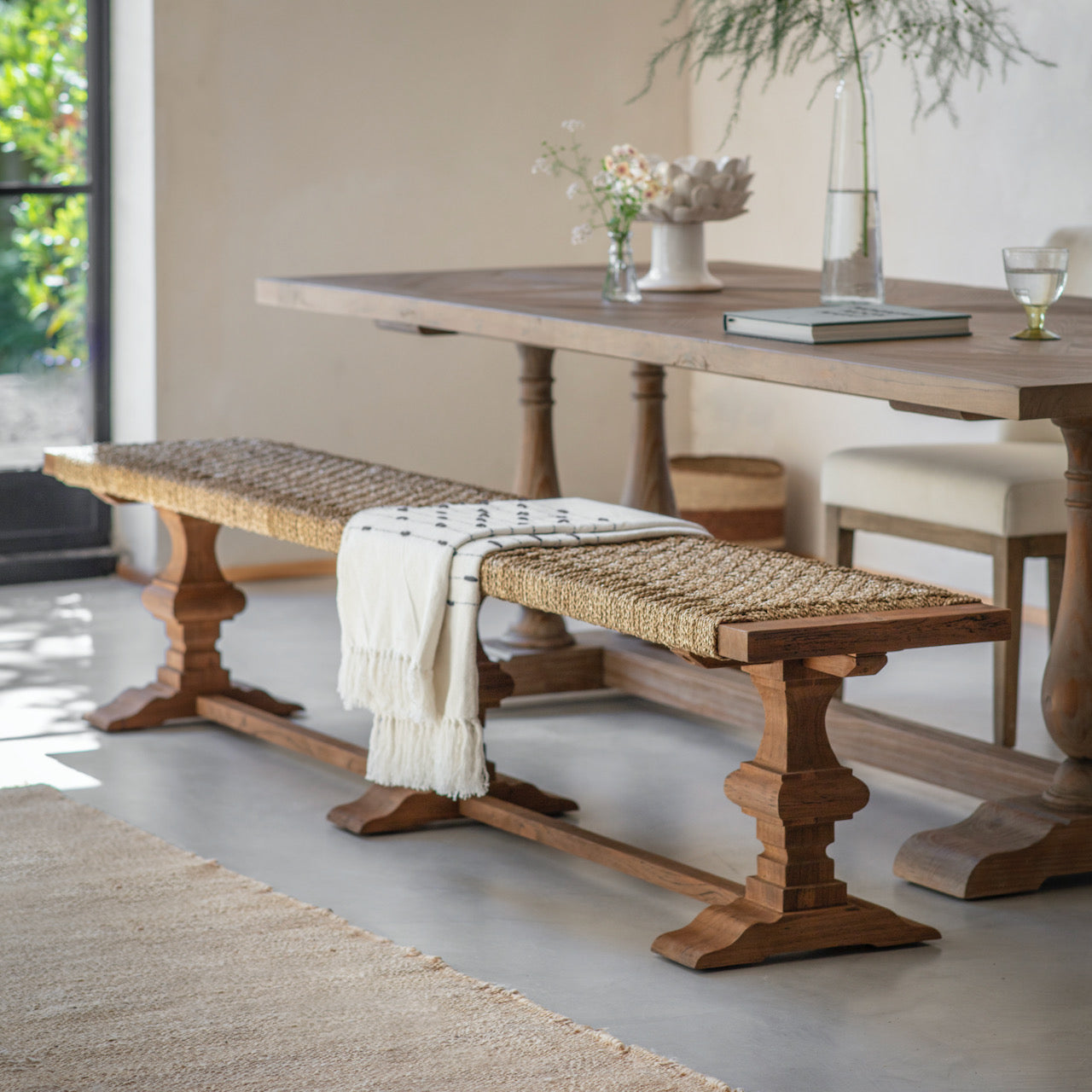 Brampton Large Recycled Pine Bench